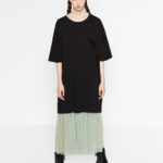 SEAFORM Women's Pleated Knit Mini Skirts Stretchy High Waist A-Line Casual Sweater Skirt Fall Winter Skirts for Women